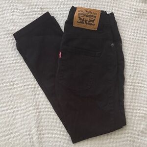 Levi's Boys 511 Black Slim Straight Jeans